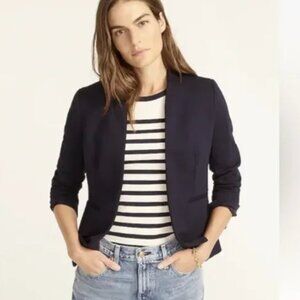 J. Crew Going-Out Blazer in Stretch Twill Navy Blue size 14